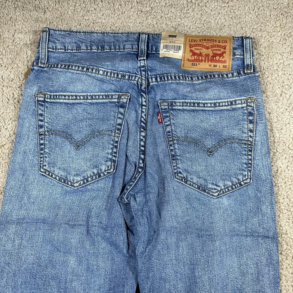 Levi's Men's 511‎ Slim Fit Flex Jeans 30x32 Fit 29x32 Medium Blue Wash 045115856